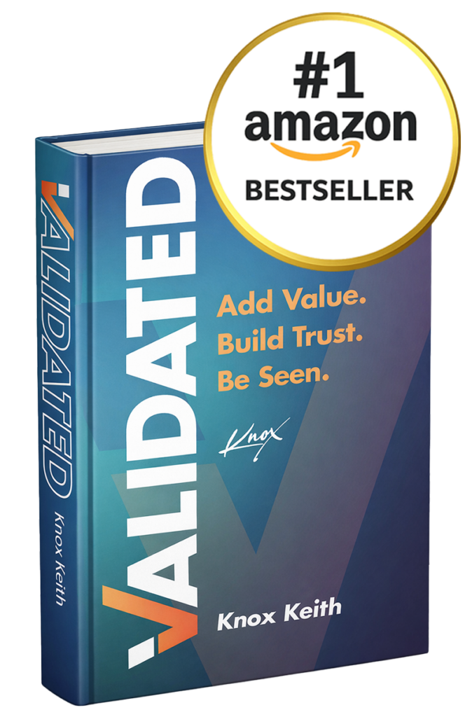 Validated by Knox Keith, Book Cover image with #1 Amazon Best Seller Badge